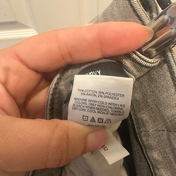 NWT Size 12 Express Light Gray Denim Jeans - Picture 5 of 7